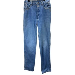 VTG 80s Rockies Womens Size 30 Jeans Straight High Rise Bareback Cowgirl Western